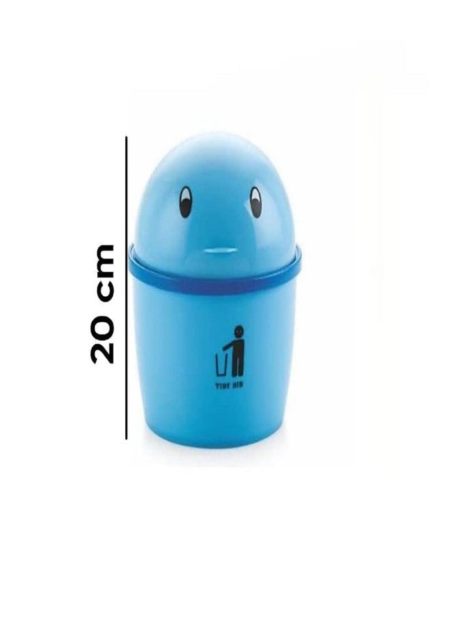 PUTHAK Plastic Small SwingLid Trash Bin, Multi-Use Dustbin For Study Table Office- Color May Vary (Pack Of 1) - Image 2